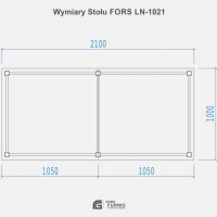 Stół FORS LN-1021 (100x210)