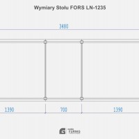 Stół FORS LN-1235 (120x348)