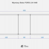 Stół FORS LN-1440 (140x400)