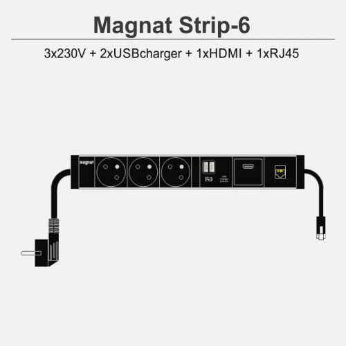Magnat Strip-6 3x230V 1xHDMI 1xUSB 1xRJ45