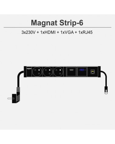 Magnat Strip-6 3x230V 1xHDMI 1xVGA 1xRJ45