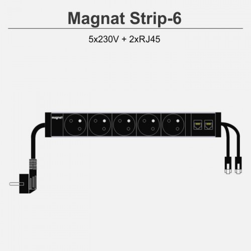 Magnat Strip-6 5x230V 2xRJ45