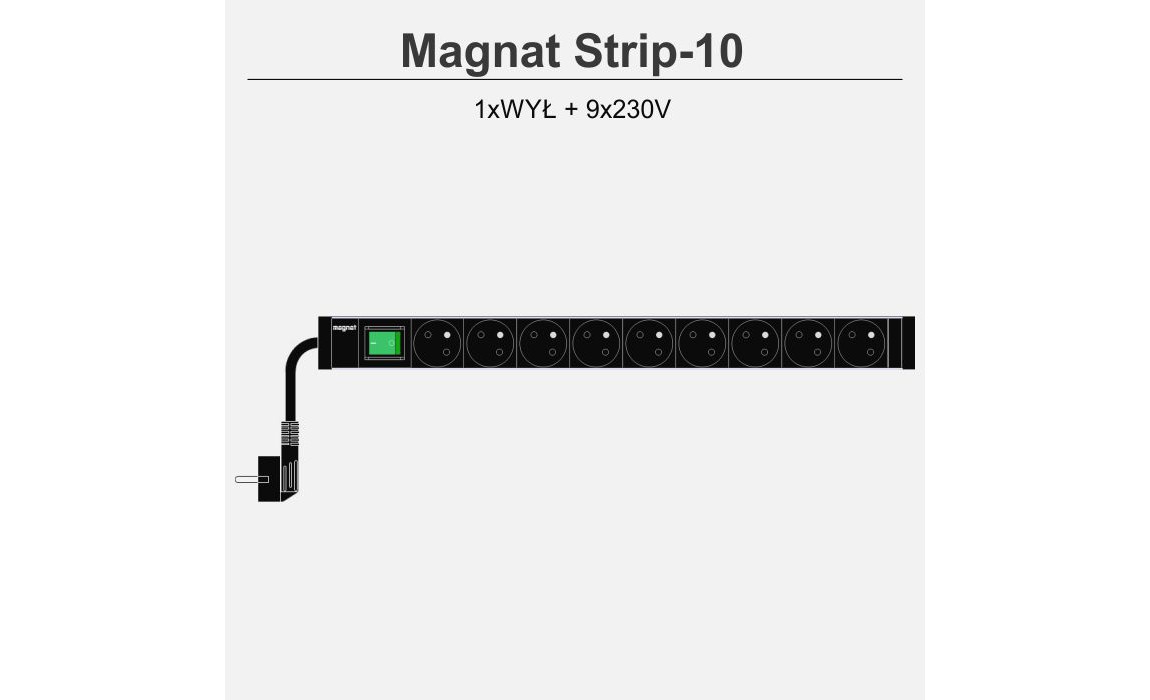 Magnat Strip-10 9x230V 1Wył