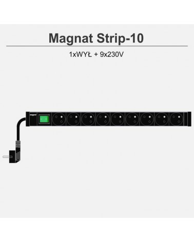 Magnat Strip-10 9x230V 1Wył