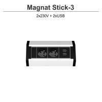 Magnat Stick-3 2x230V+2xUSB