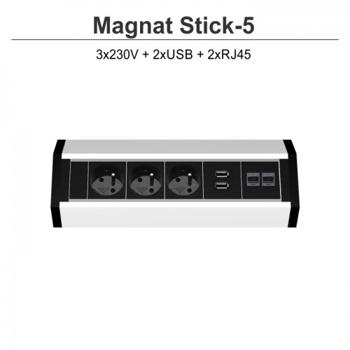 Magnat Stick-5 3x230V 2xRJ45 2x USB