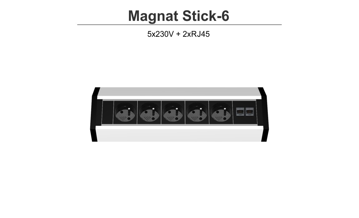Magnat Stick-6 5x230V 2xRJ45