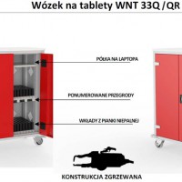 Wózek na tablety WNT 33QR