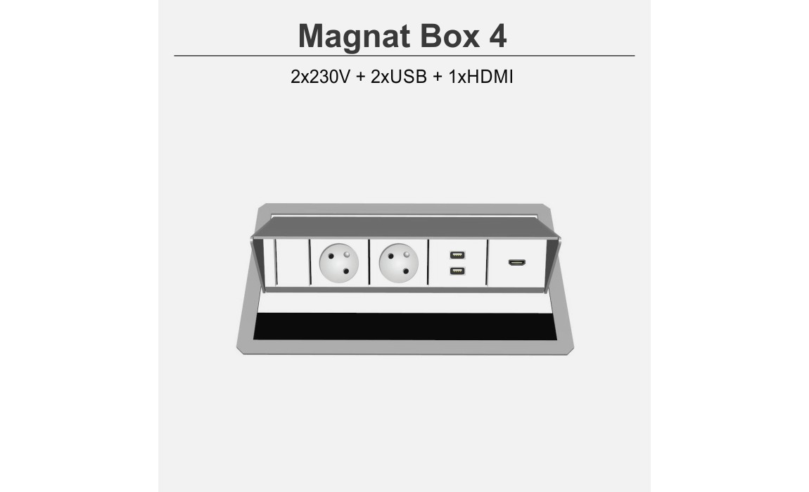 Magnat Box-4 2x230V+2xUSB+1xHDMI