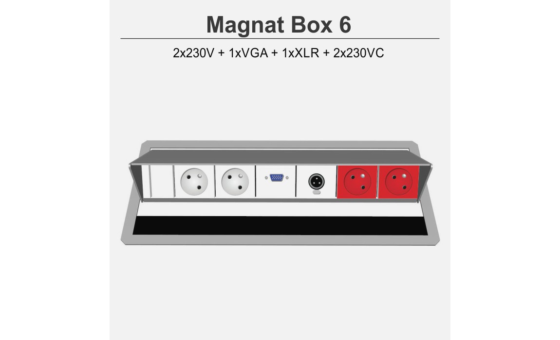 Magnat Box-6 2x230V+1xVGA+1xXLR+2x230VC