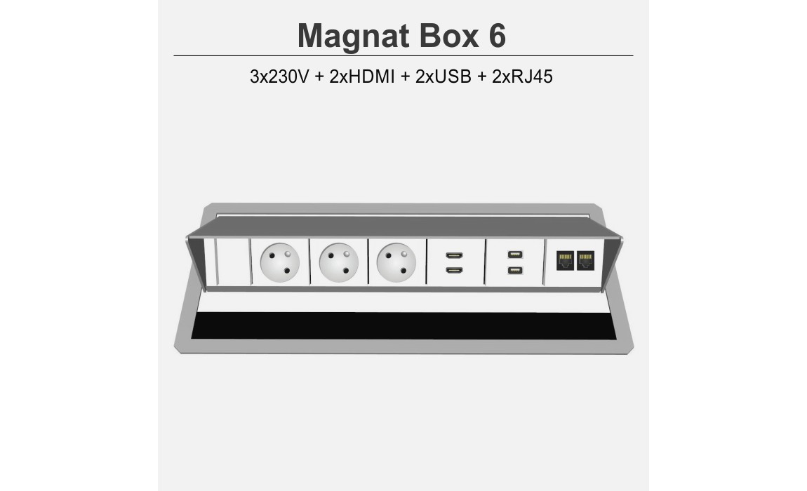 Magnat Box-6 3x230V+2xHDMI+2xUSB+2xRJ45