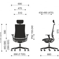 Wymiary Krzesła Violle 151SFL
