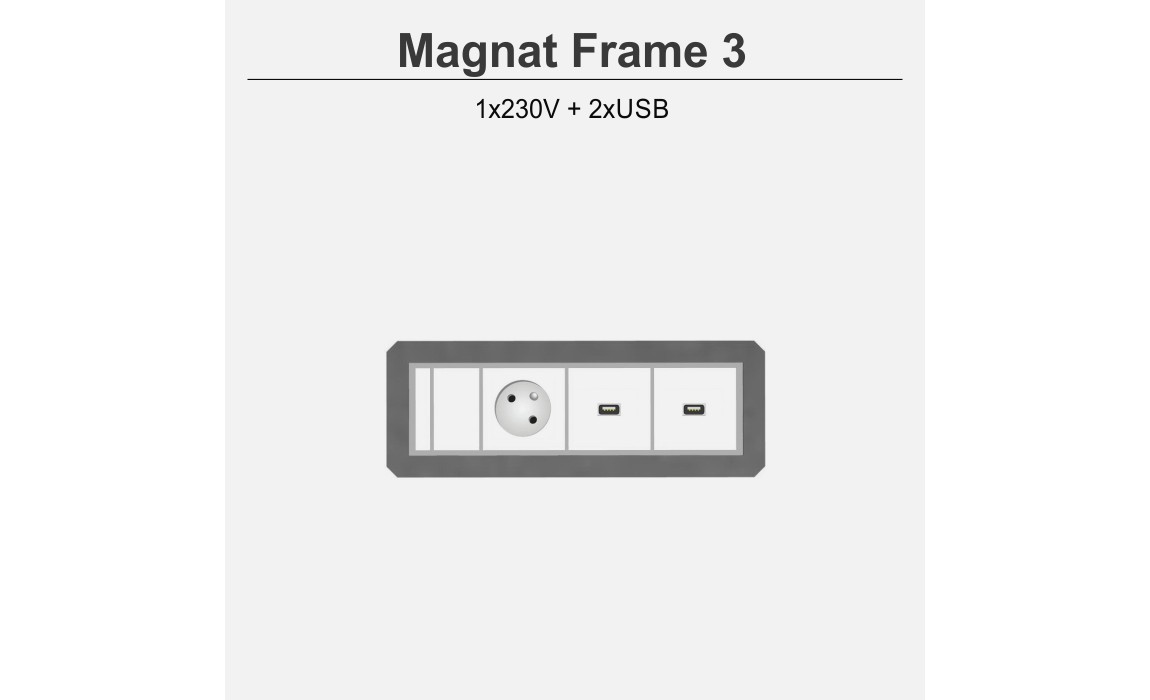 Magnat Frame-3 1x230V+2xUSB