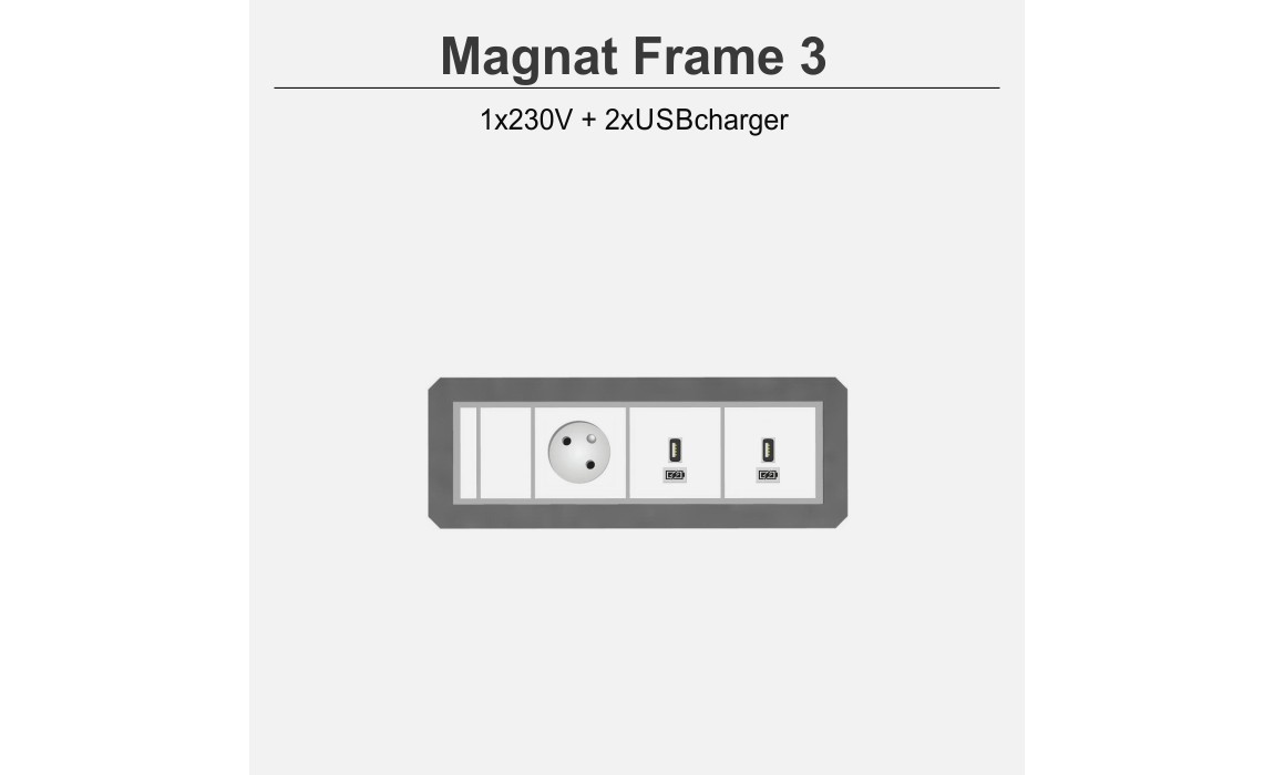 Magnat Frame-3 1x230V+2xUSB5V