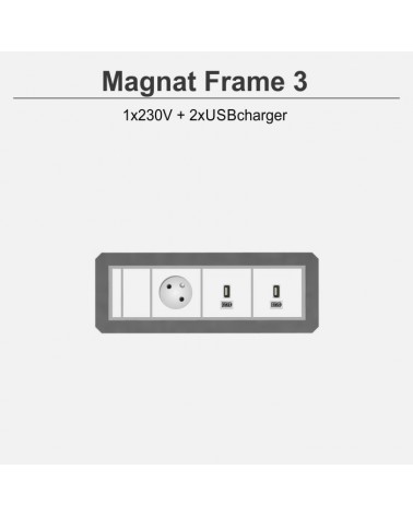 Magnat Frame-3 1x230V+2xUSB5V