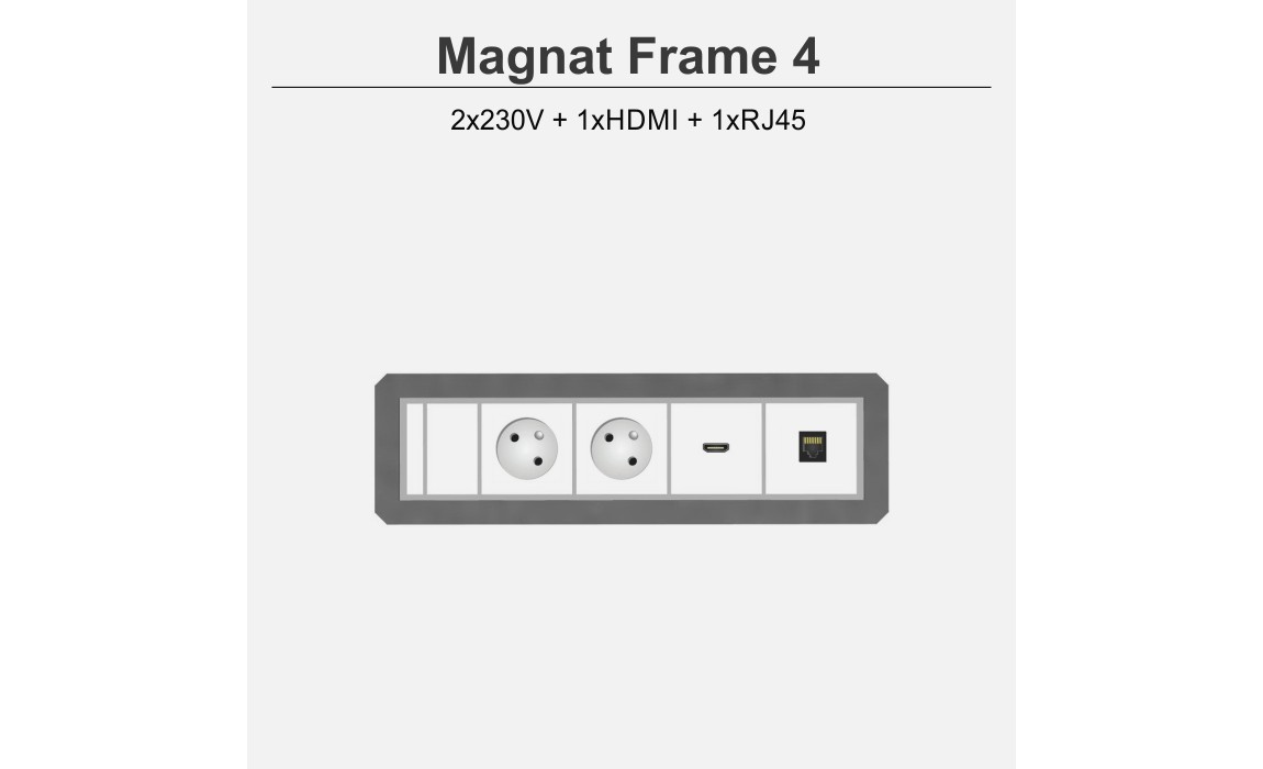 Magnat Frame-4 2x230V+1xHDMI+1xRJ45