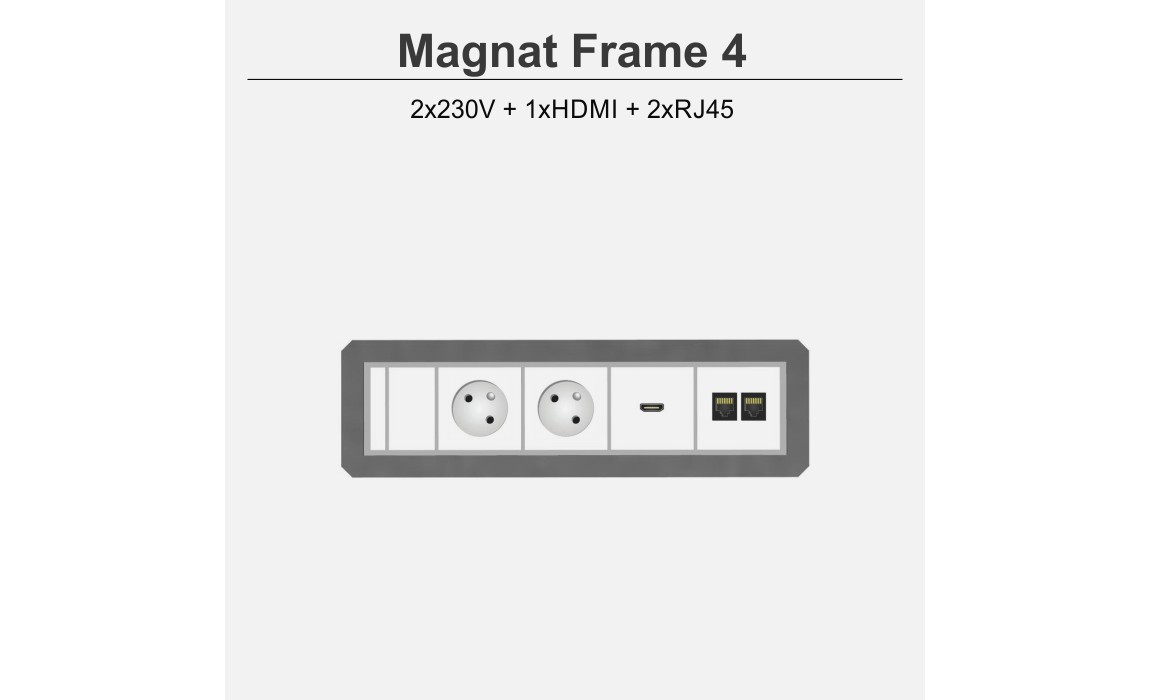 Magnat Frame-4 2x230V+1xHDMI+2xRJ45