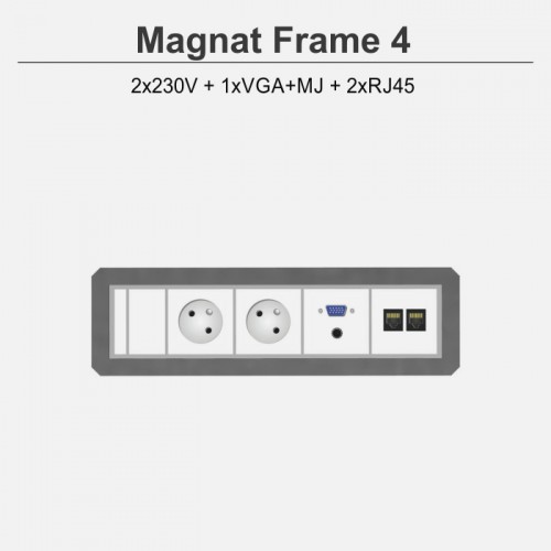 Magnat Frame-4 2x230V+1xVGA+MJ+2xRJ45