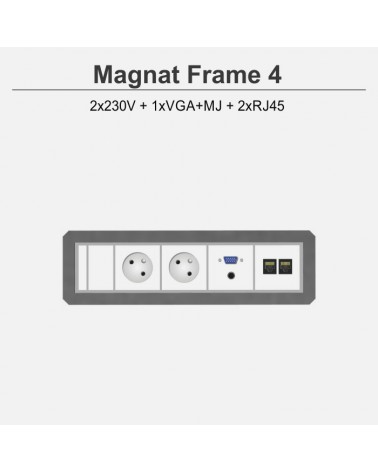 Magnat Frame-4 2x230V+1xVGA+MJ+2xRJ45