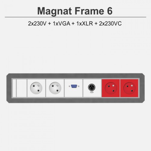 Magnat Frame-6 2x230V+1xVGA+1xXLR+2x230VC