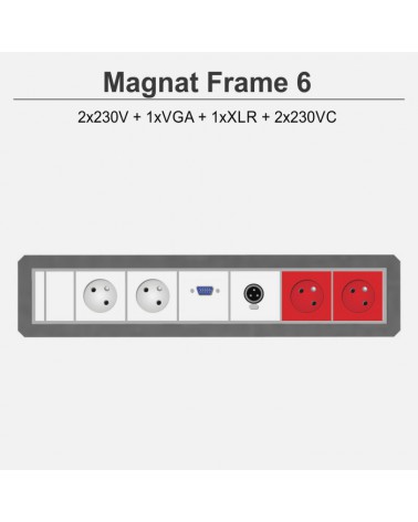 Magnat Frame-6 2x230V+1xVGA+1xXLR+2x230VC