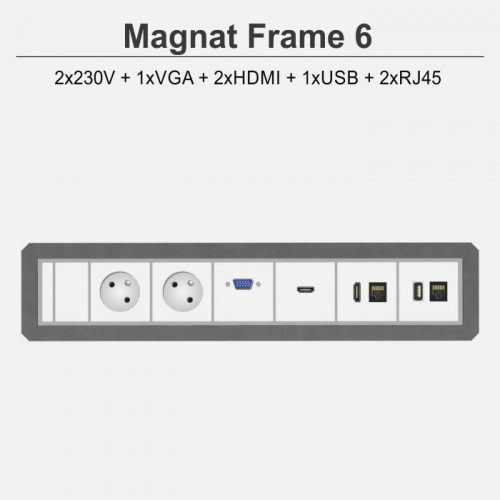 Magnat Frame-6 2x230V+1xVGA+2xHDMI+1xUSB+2xRJ45
