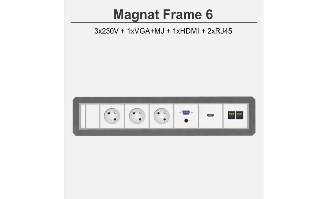 Magnat Frame-6 3x230V+1xVGA+MJ+1xHDMI+2xRJ45