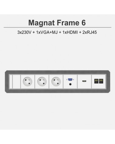 Magnat Frame-6 3x230V+1xVGA+MJ+1xHDMI+2xRJ45
