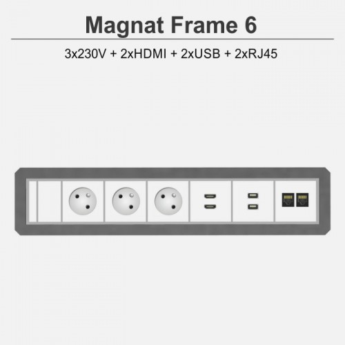 Magnat Frame-6 3x230V+2xHDMI+2xUSB+2xRJ45