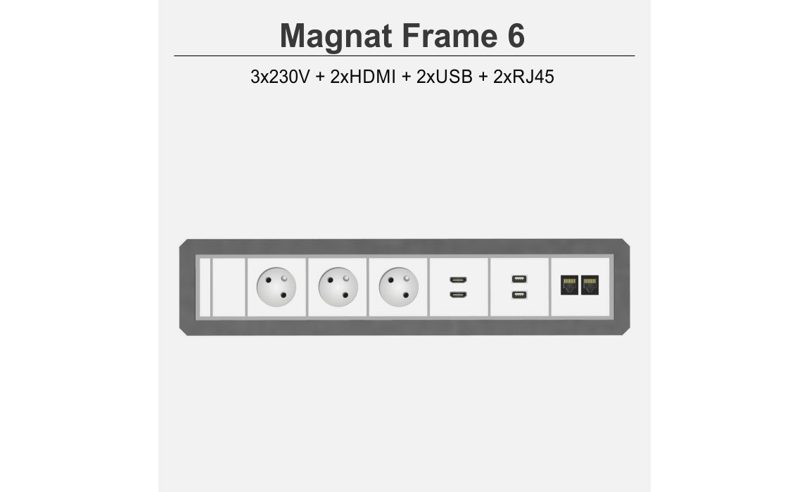 Magnat Frame-6 3x230V+2xHDMI+2xUSB+2xRJ45