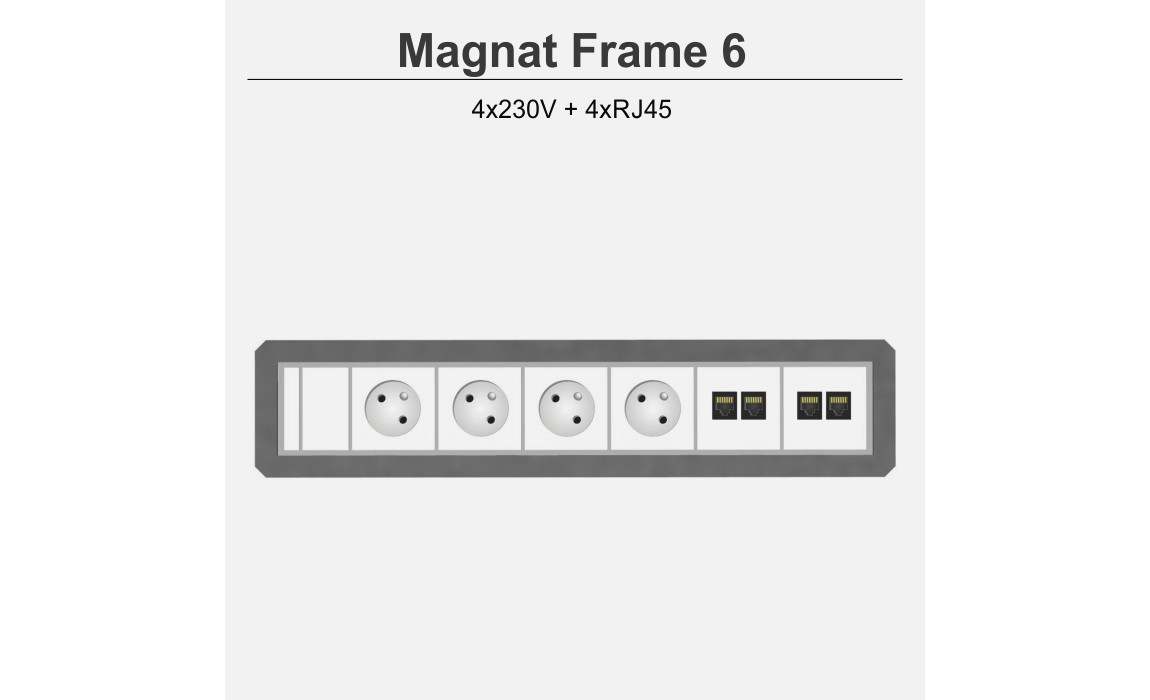 Magnat Frame-6 4x230V+4xRJ45