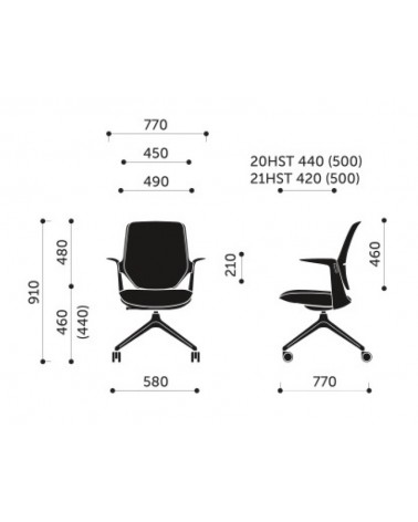 Wymiary Krzesła Trillo Pro 20HST