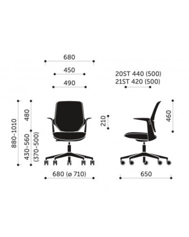 Wymiary Krzesła Trillo Pro 21ST