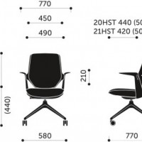 Wymiary Krzesła Trillo Pro 21HST