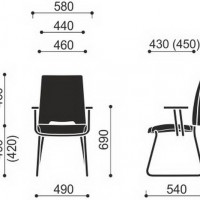 Wymiary krzesła Arca