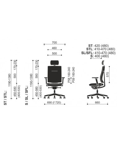 Wymiary Krzesła Xenon 11
